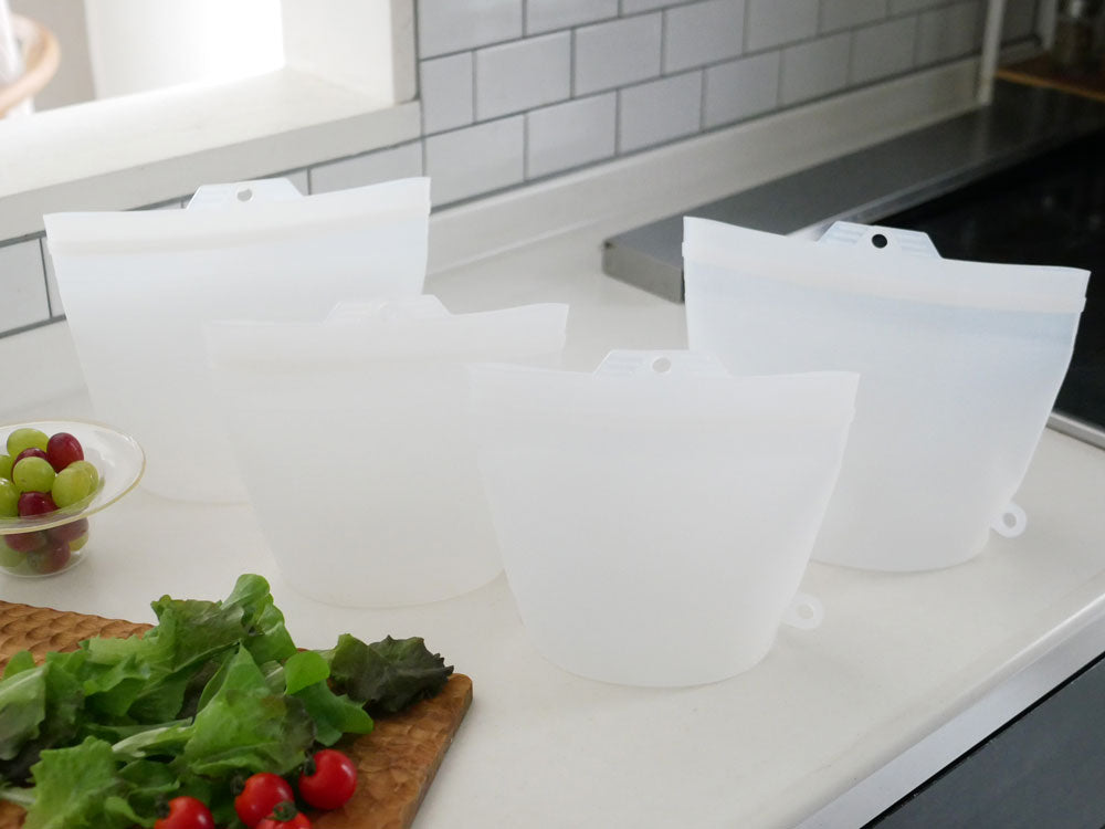 ＜コジット＞大きくひらくシリコンクックバッグ