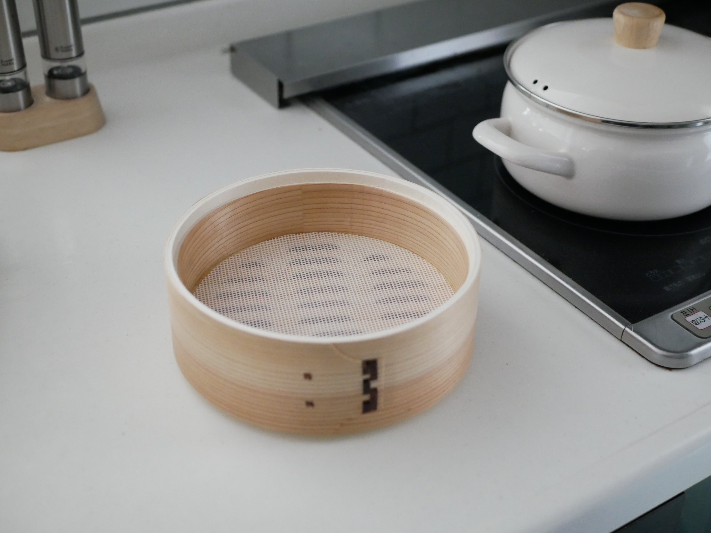 ＜富士ホーロー＞せいろ付きホーロー鍋 18cm