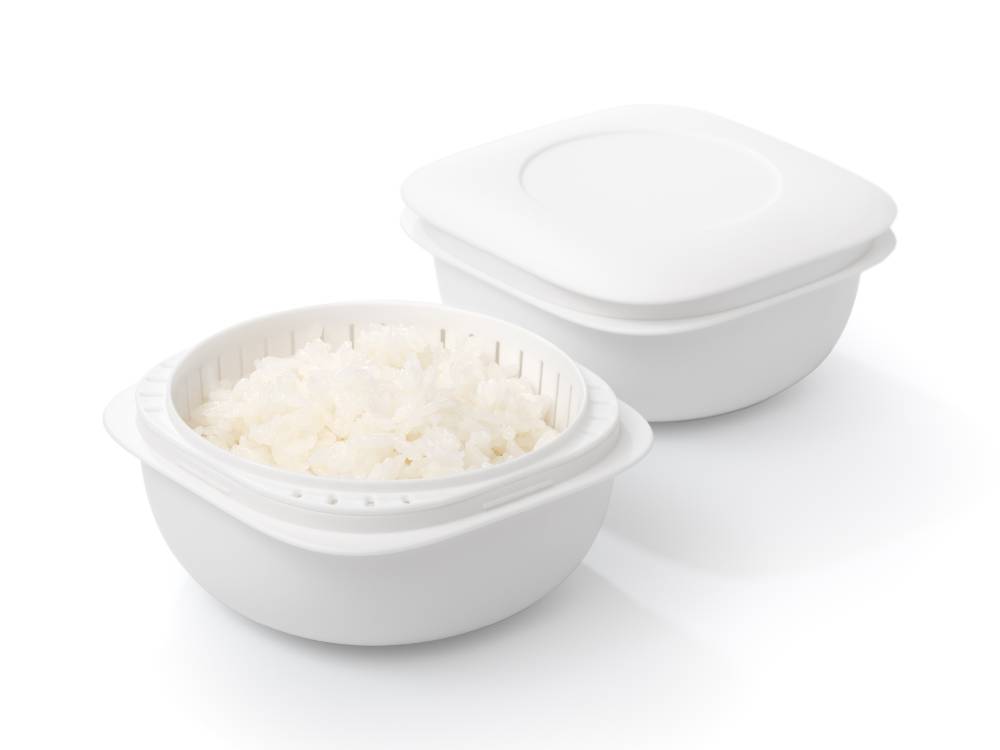＜like-it/ライクイット＞蒸気であたためる冷凍ごはん容器