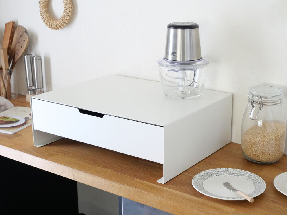 スチール製キッチン家電下収納ラック