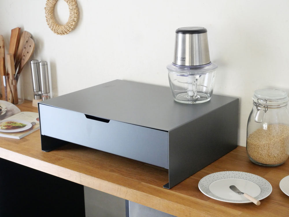 スチール製キッチン家電下収納ラック