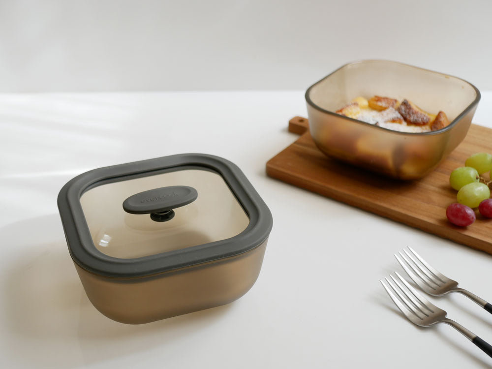 ＜evercook＞ガラス電子レンジ調理器