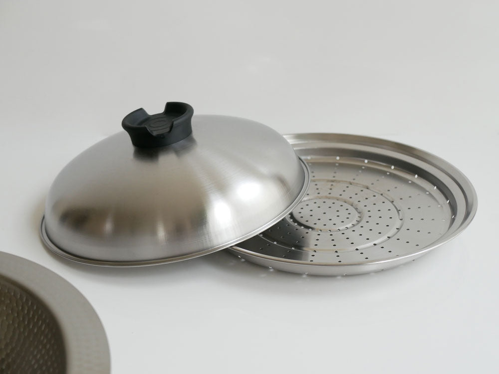 ＜Arnest/アーネスト＞とにかく洗いやすいステンレス卓上鍋/のせるだけ蒸し器