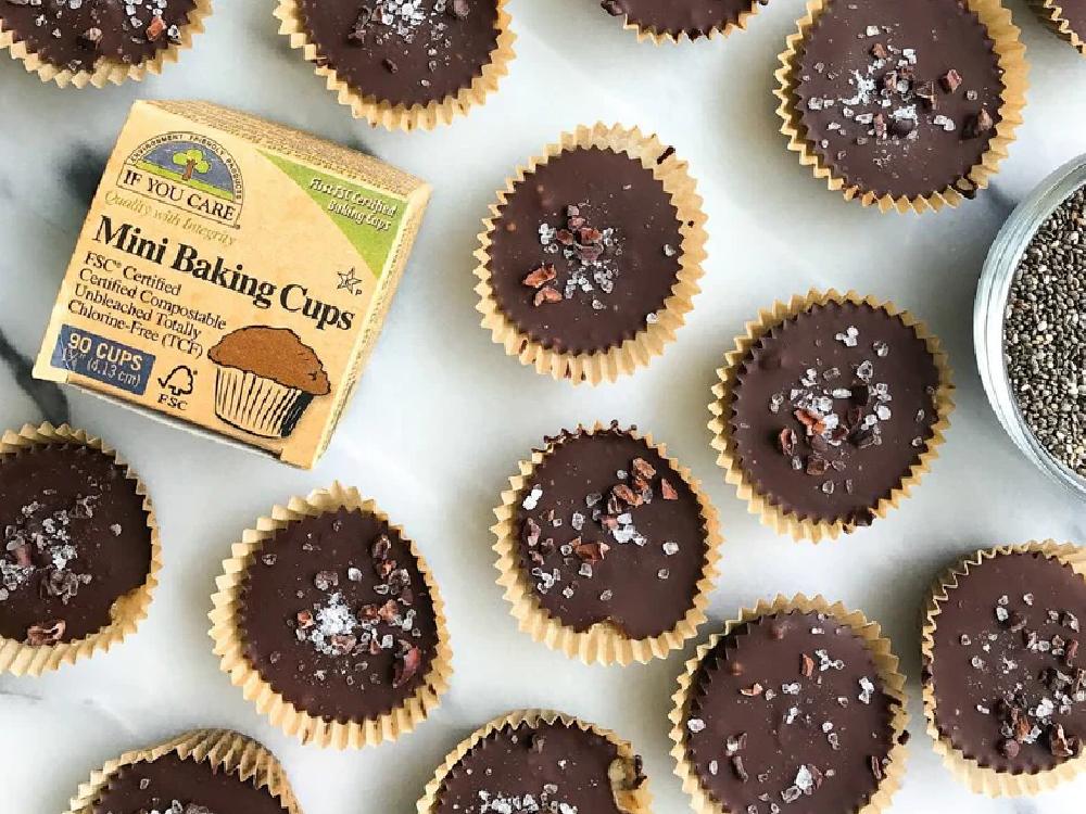 ＜if you care/イフユーケア＞FSC＆コンポスト認証 ラージベイキングカップ（60枚入り)・ ミニベイキングカップ（90枚入り)