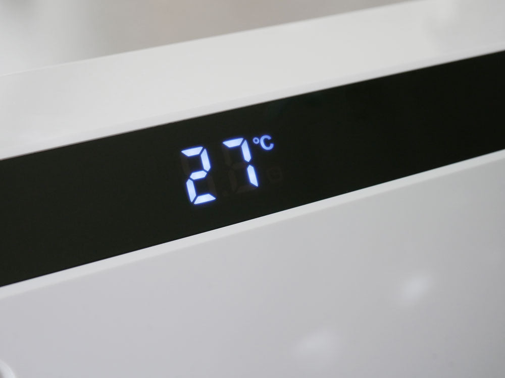 ＜THREEUP/スリーアップ＞人感 室温センサー付 大風量加湿パネルセラミックヒーター マキシムワイドヒート